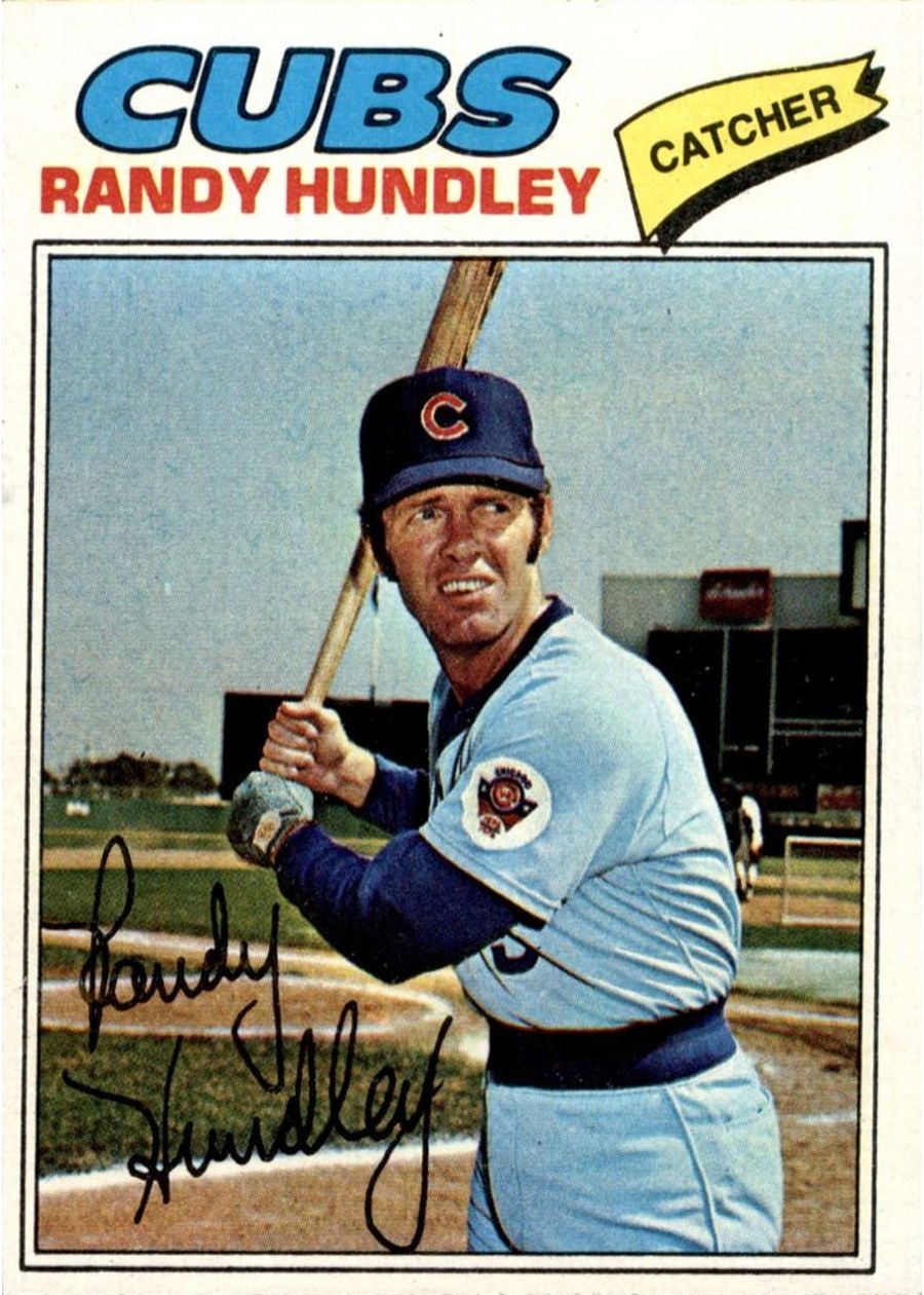 1977 Topps #502 Randy Hundley, Chicago Cubs