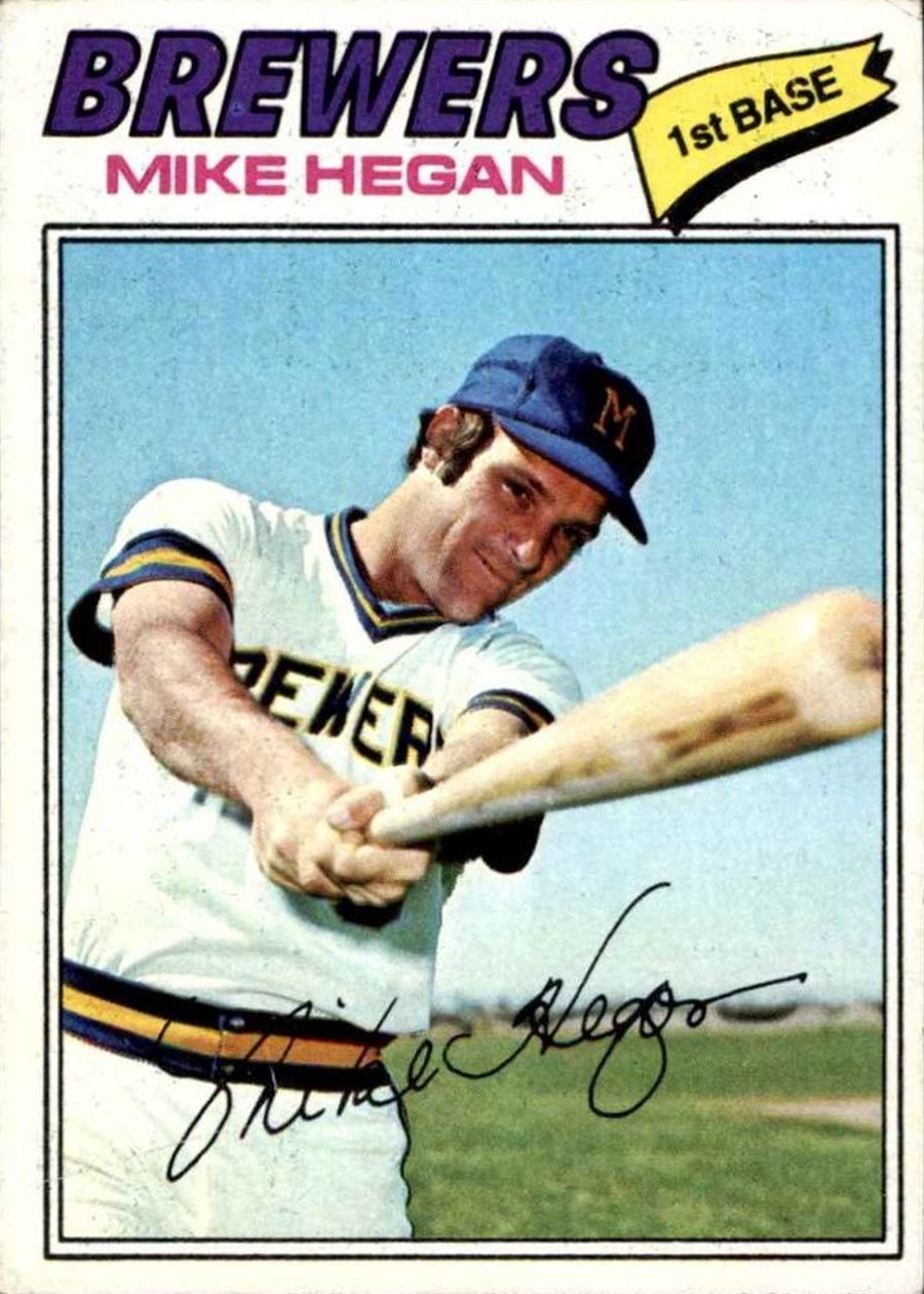 1977 Topps #507 Mike Hegan, Milwaukee Brewers