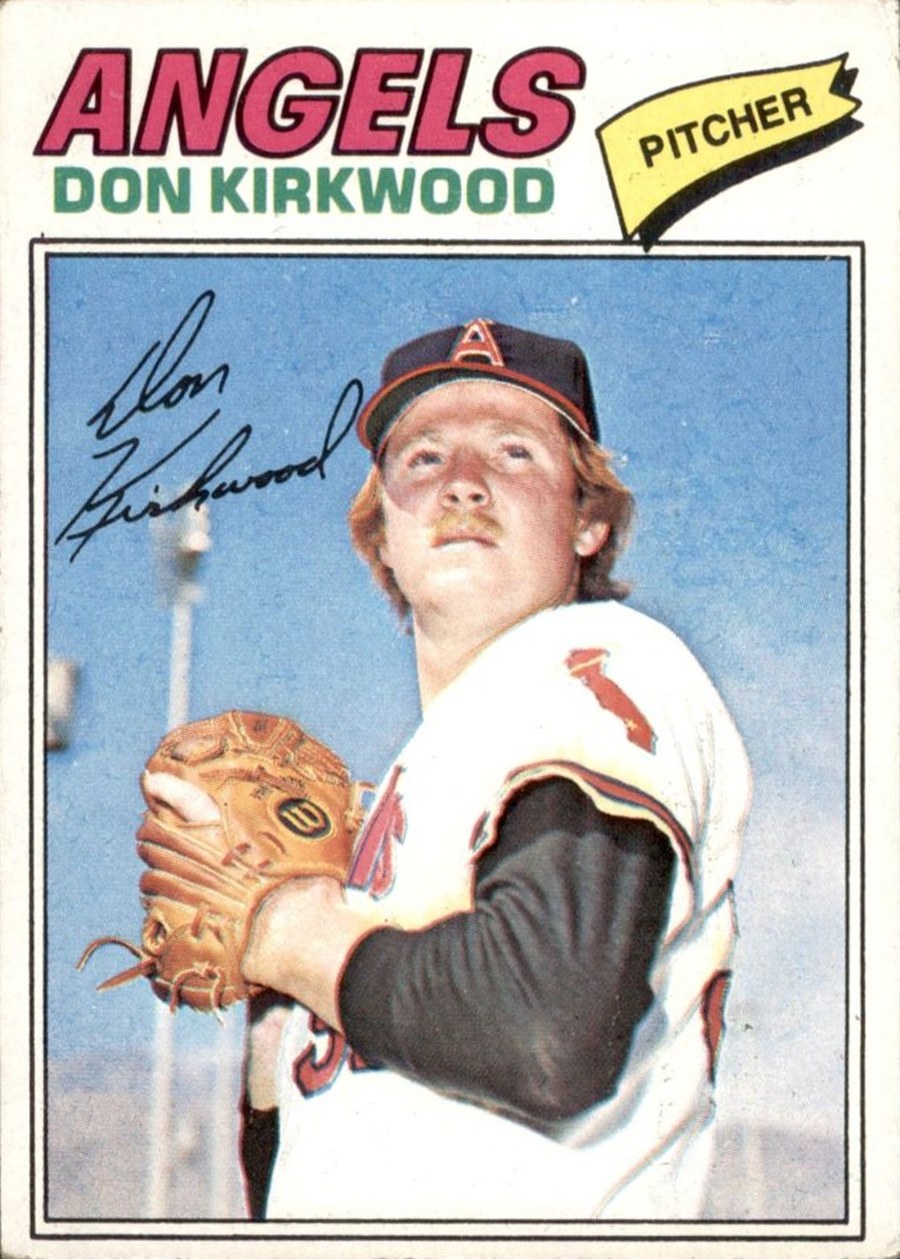 1977 Topps #519 Don Kirkwood, California Angels