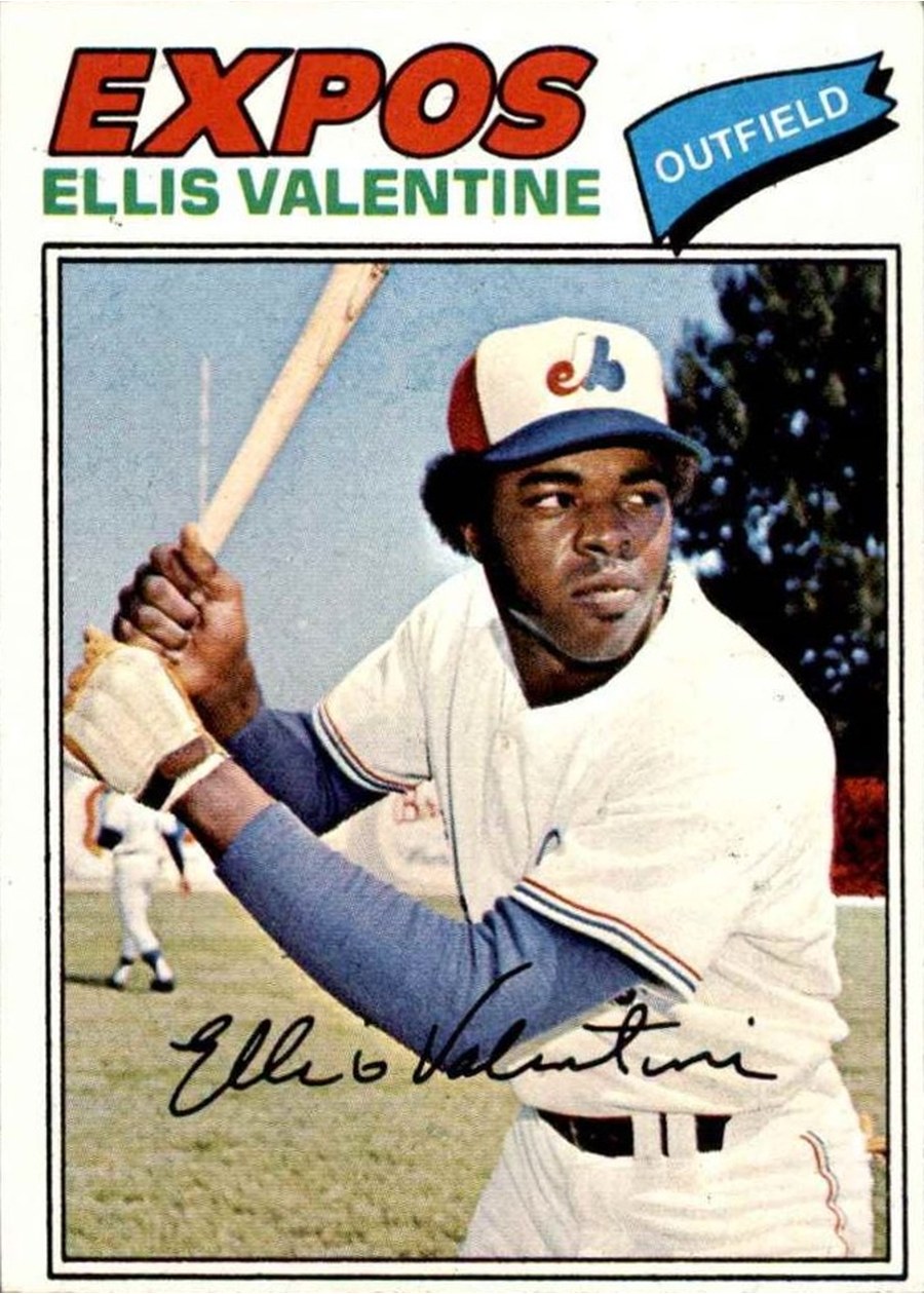 1977 Topps #52 Ellis Valentine, Montreal Expos