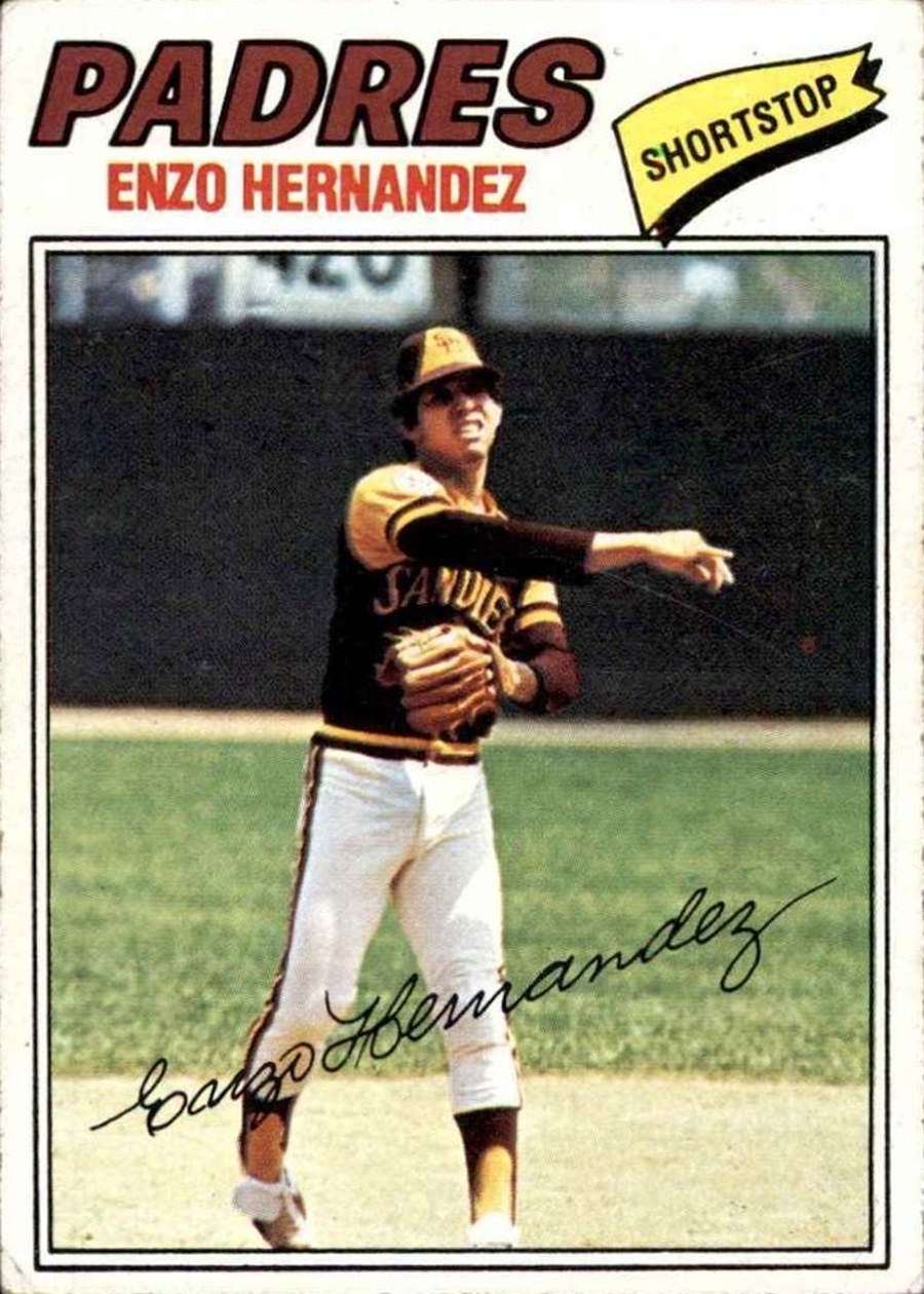 1977 Topps #522 Enzo Hernandez, San Diego Padres