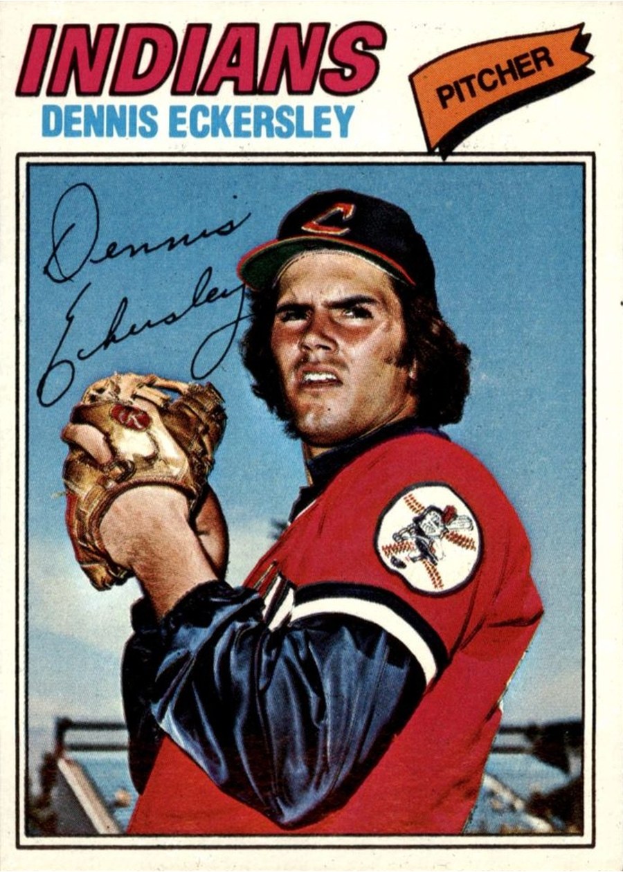 1977 Topps #525 Dennis Eckersley, Cleveland Indians