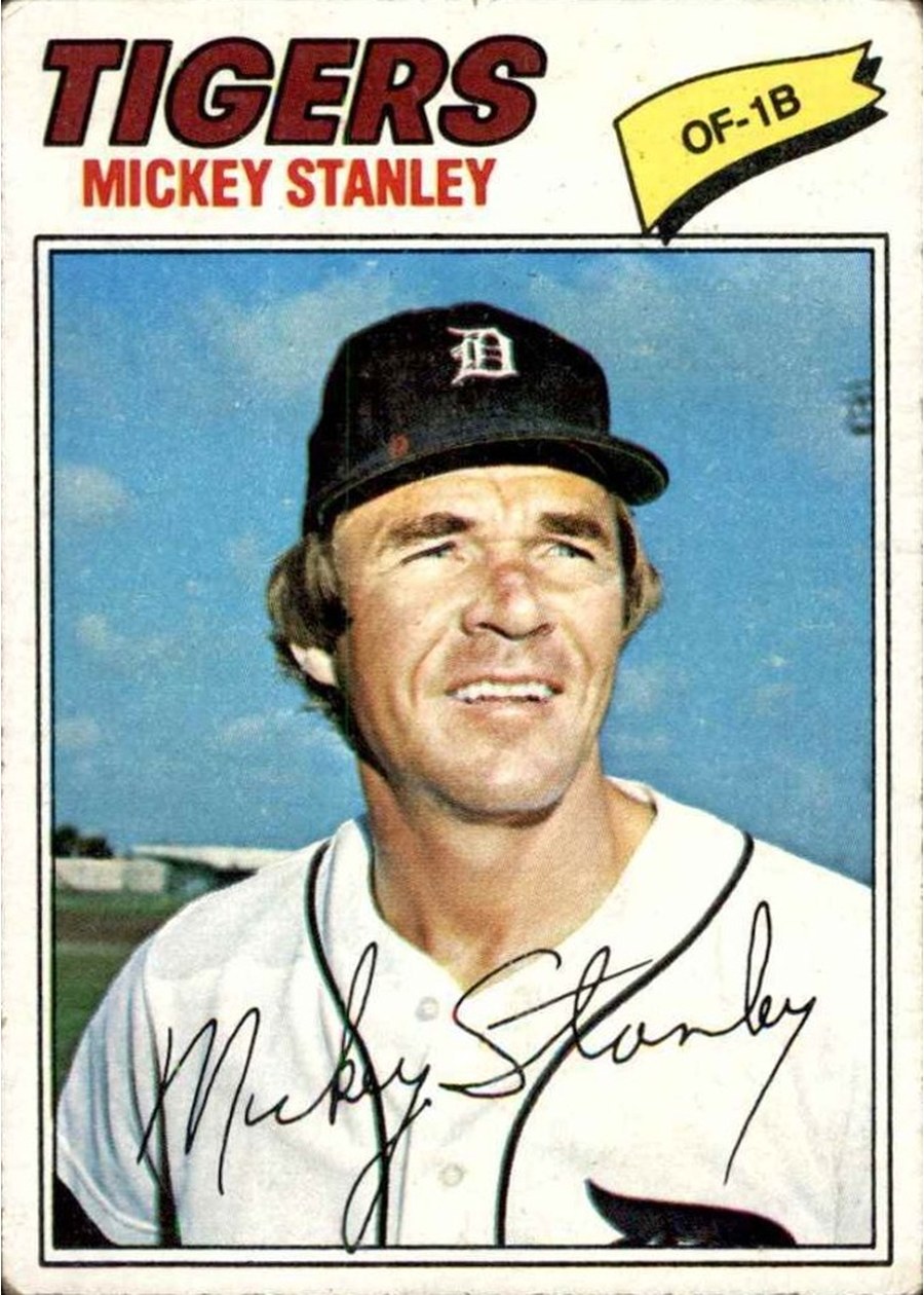 1977 Topps #533 Mickey Stanley, Detroit Tigers