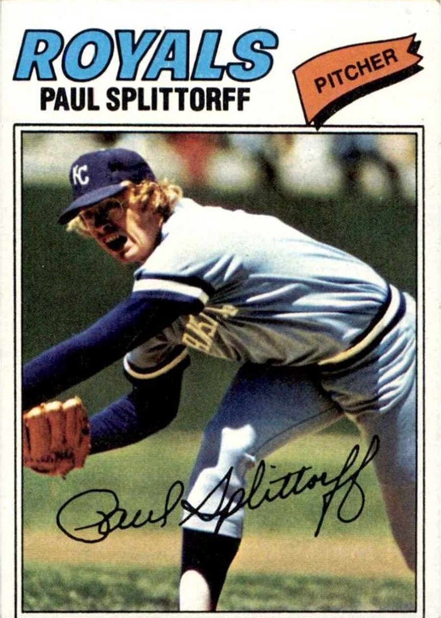 1977 Topps #534 Paul Splittorff, Kansas City Royals