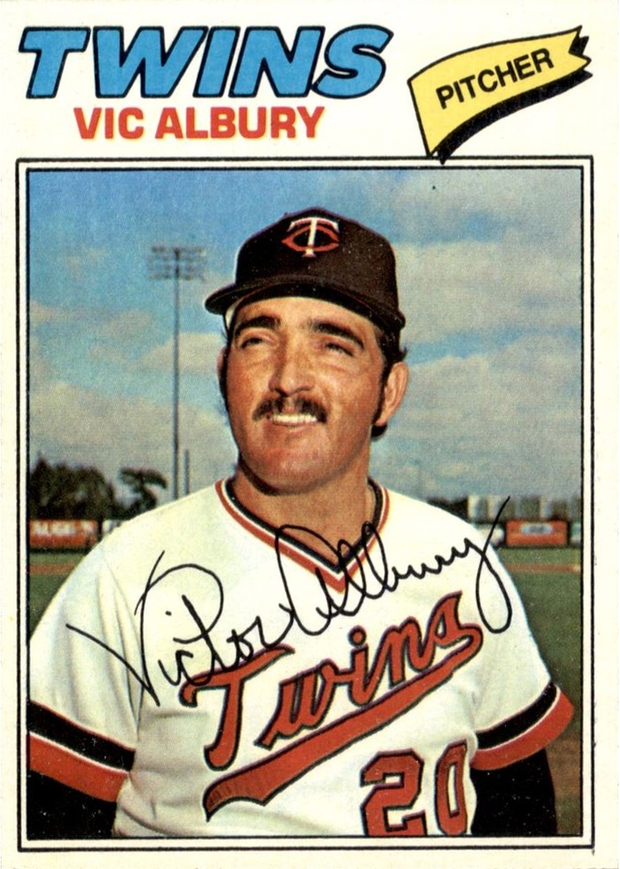 1977 Topps #536 Vic Albury, Minnesota Twins