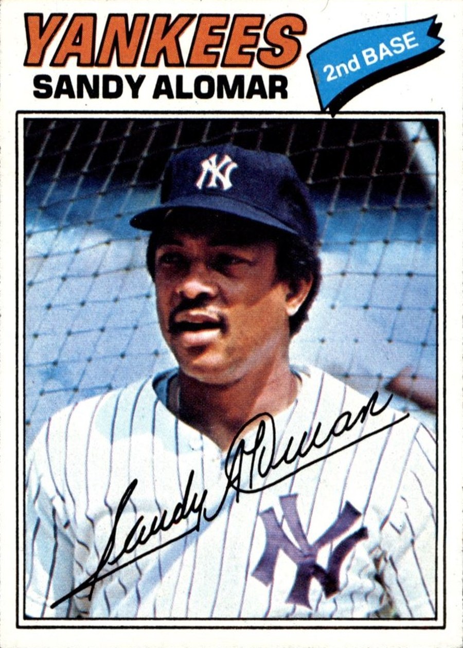 1977 Topps #54 Sandy Alomar, New York Yankees