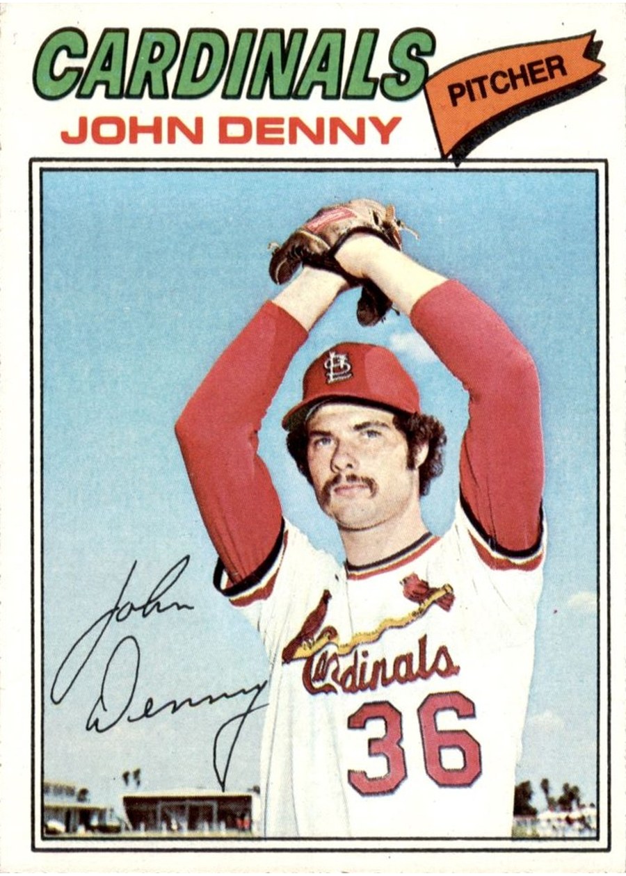 1977 Topps #541 John Denny, St. Louis Cardinals