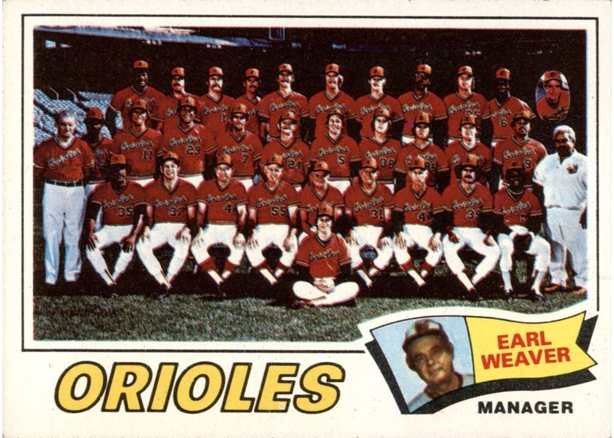 1977 Topps #546 Baltimore Orioles Team
