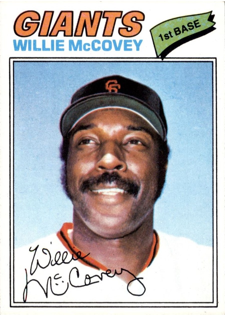 1977 Topps #547 Willie McCovey, San Francisco Giants