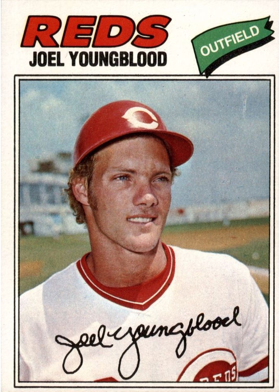 1977 Topps #548 Joel Youngblood, Cincinnati Reds