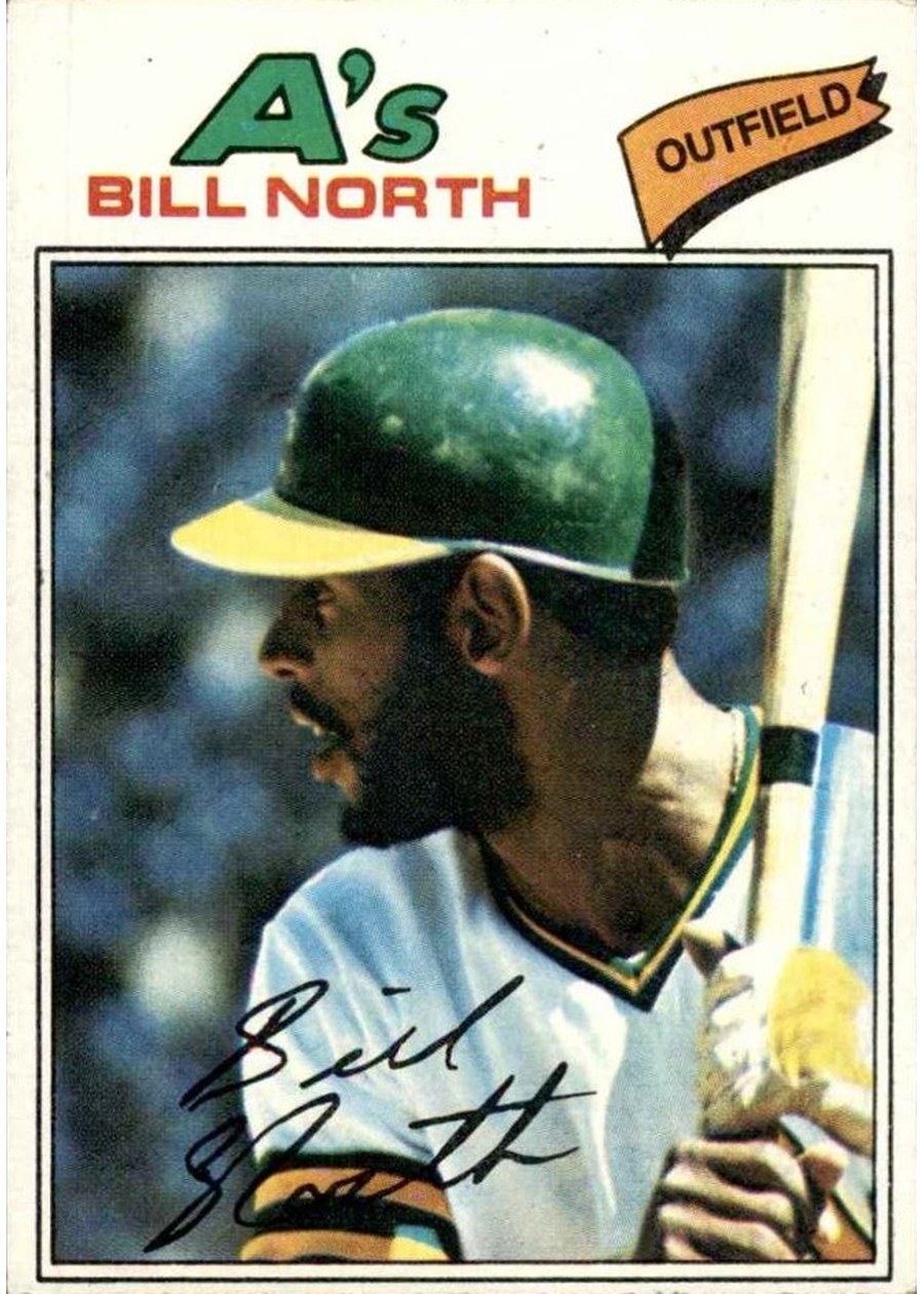 1977 Topps #551 Bill North, Oakland Athletics