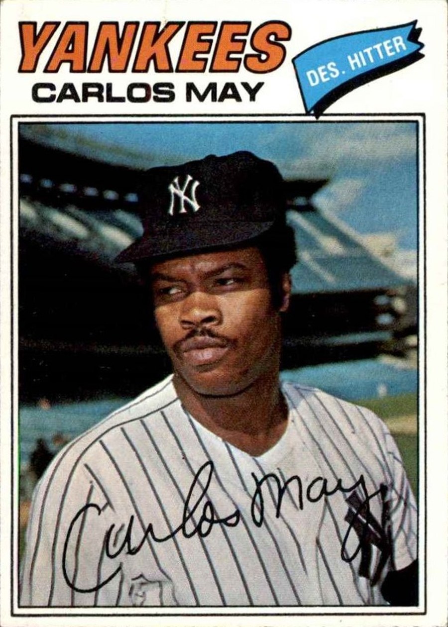 1977 Topps #568 Carlos May, New York Yankees