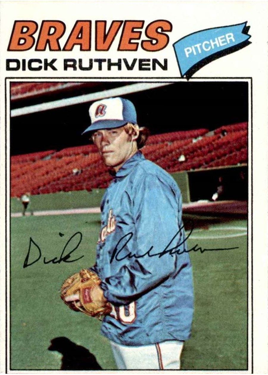 1977 Topps #575 Dick Ruthven, Atlanta Braves