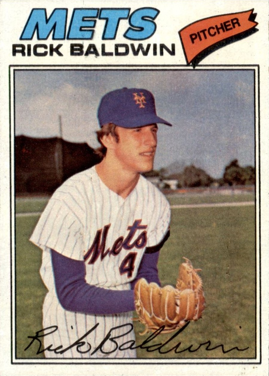 1977 Topps #587 Rick Baldwin, New York Mets