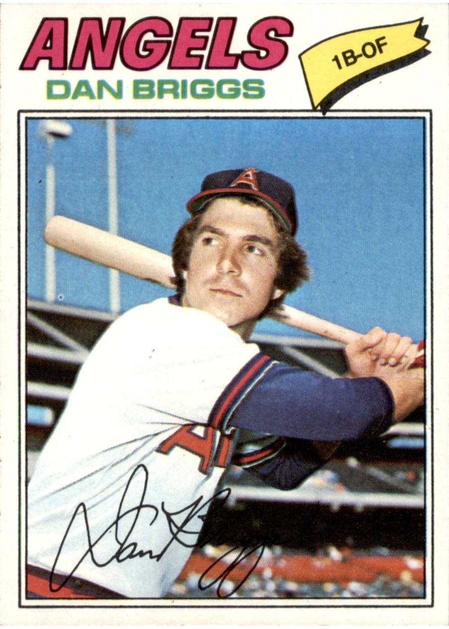 1977 Topps #592 Dan Briggs, California Angels