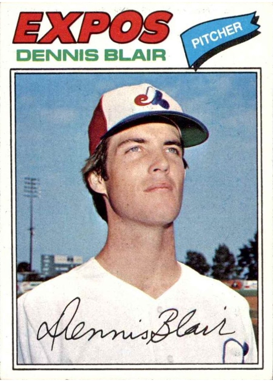 1977 Topps #593 Dennis Blair, Montreal Expos