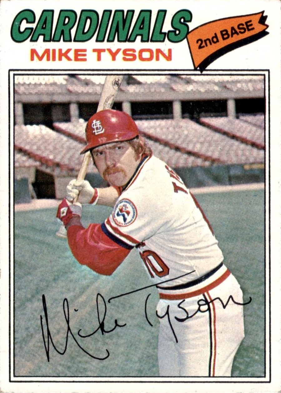 1977 Topps #599 Mike Tyson, St. Louis Cardinals