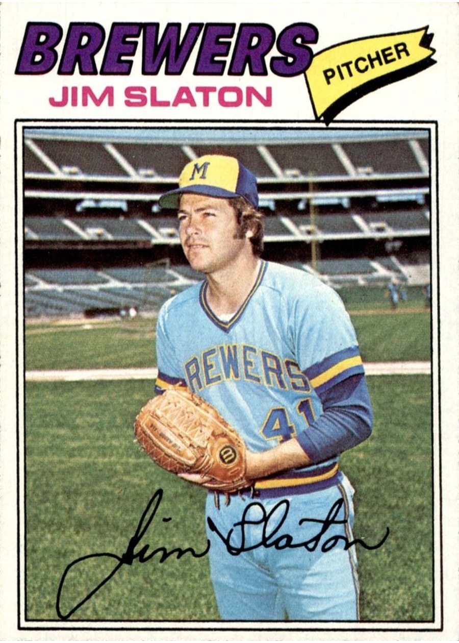 1977 Topps #604 Jim Slaton, Milwaukee Brewers
