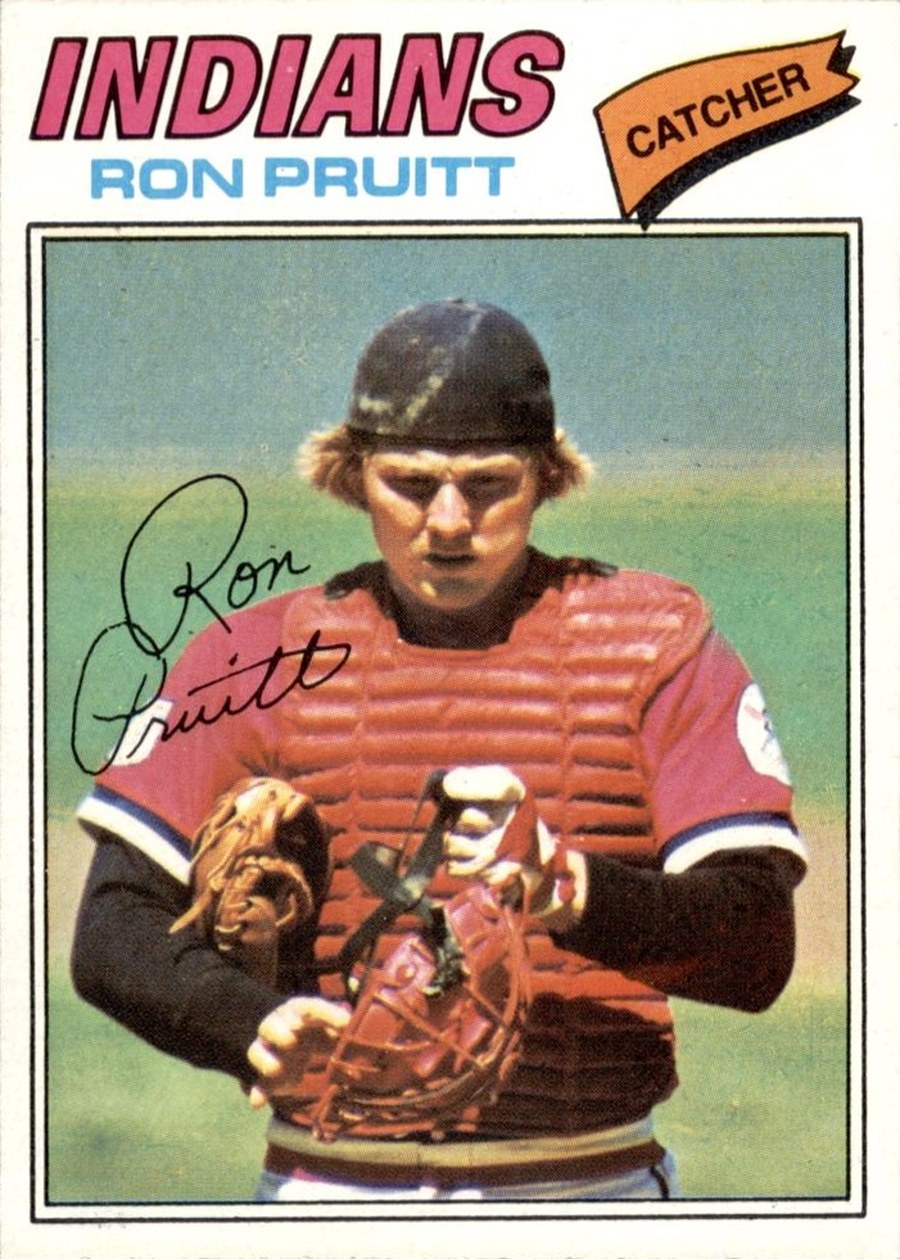1977 Topps #654 Ron Pruitt, Cleveland Indians