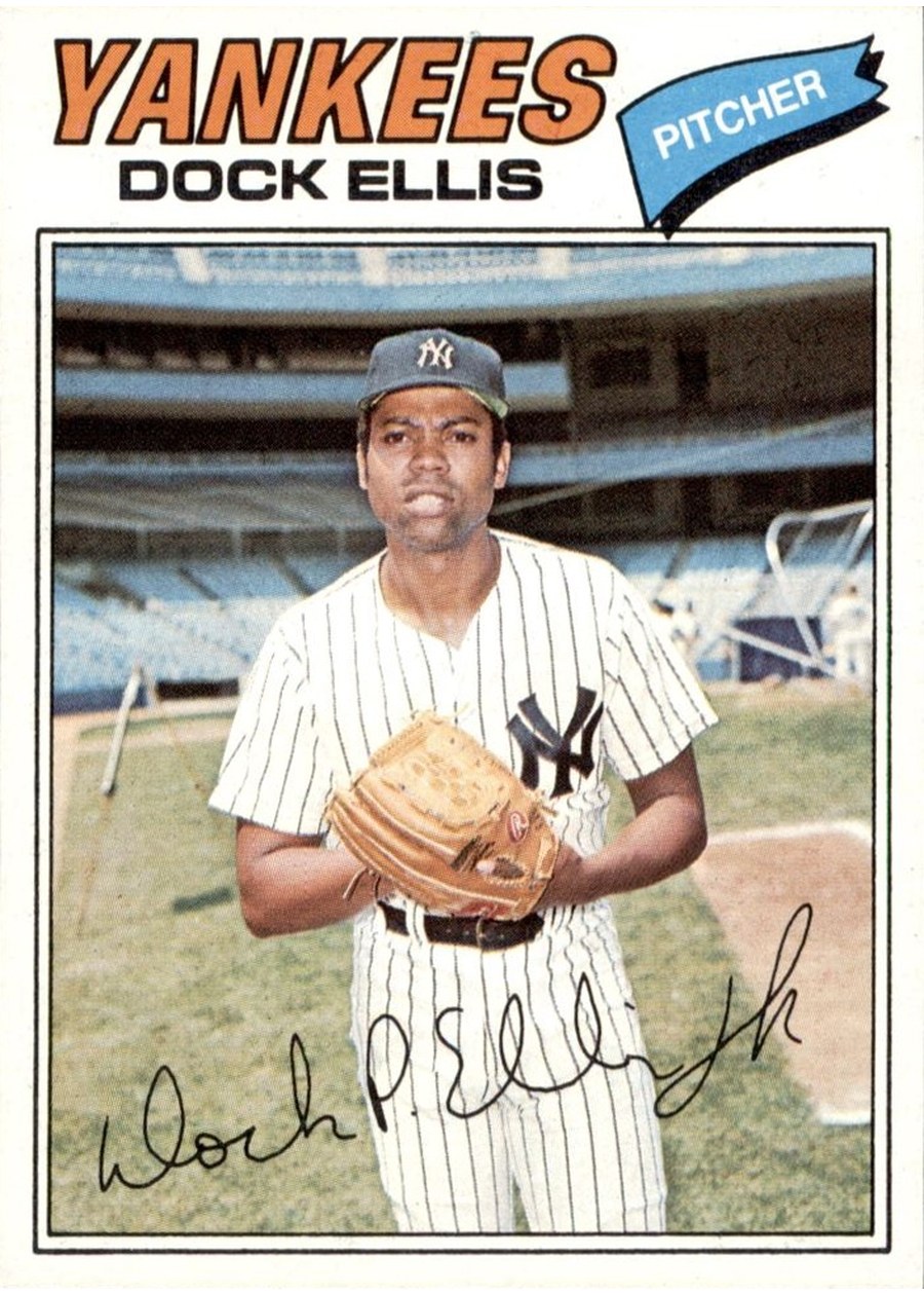 1977 Topps #71 Dock Ellis, New York Yankees