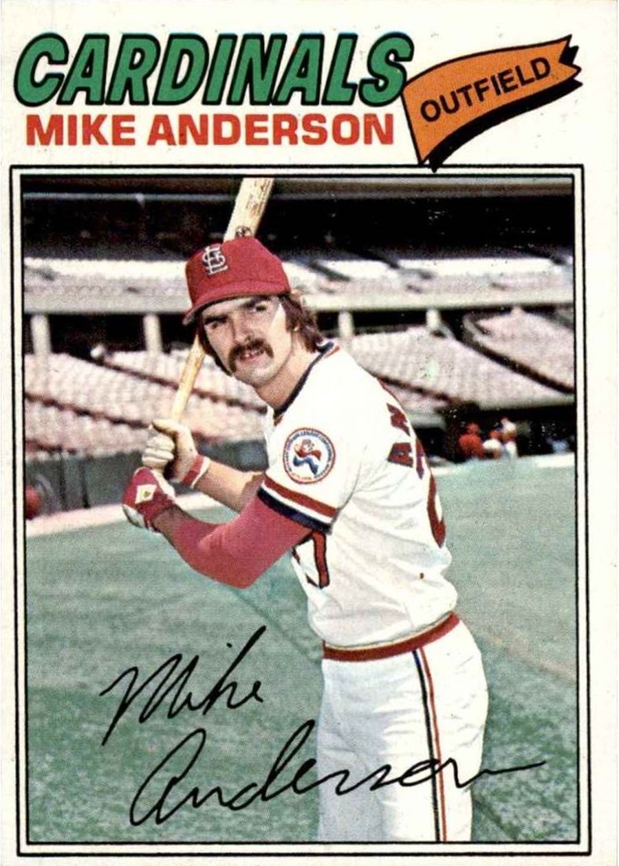 1977 Topps #72 Mike Anderson, St. Louis Cardinals
