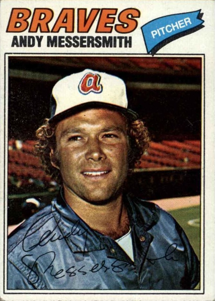 1977 Topps #80 Andy Messersmith, Atlanta Braves