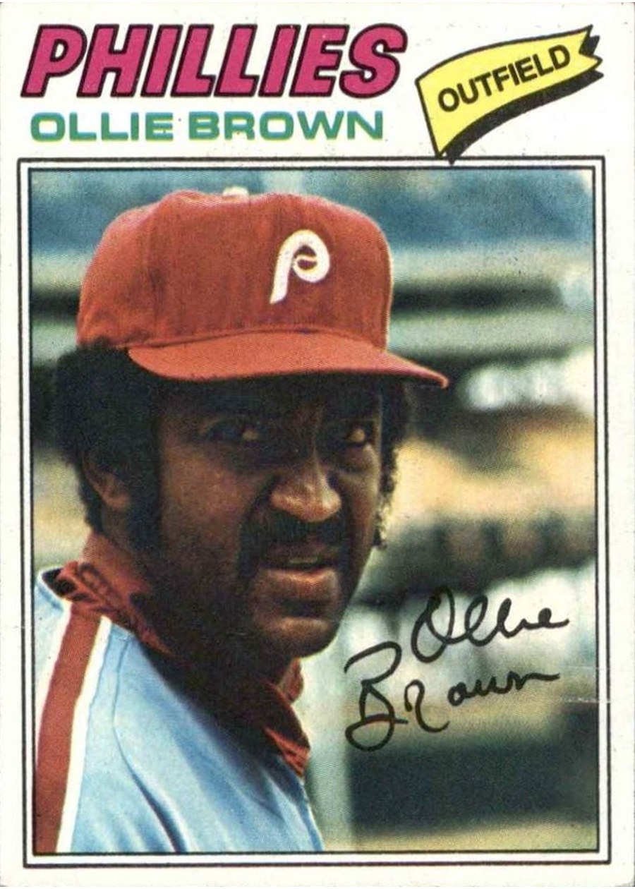 1977 Topps #84 Ollie Brown, Philadelphia Phillies