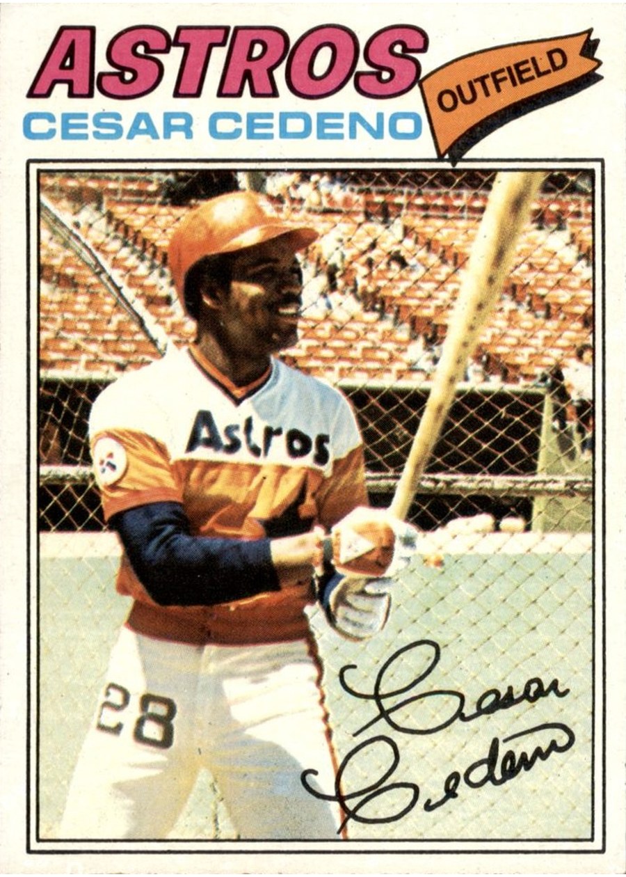 1977 Topps #90 Cesar Cedeno, Houston Astros
