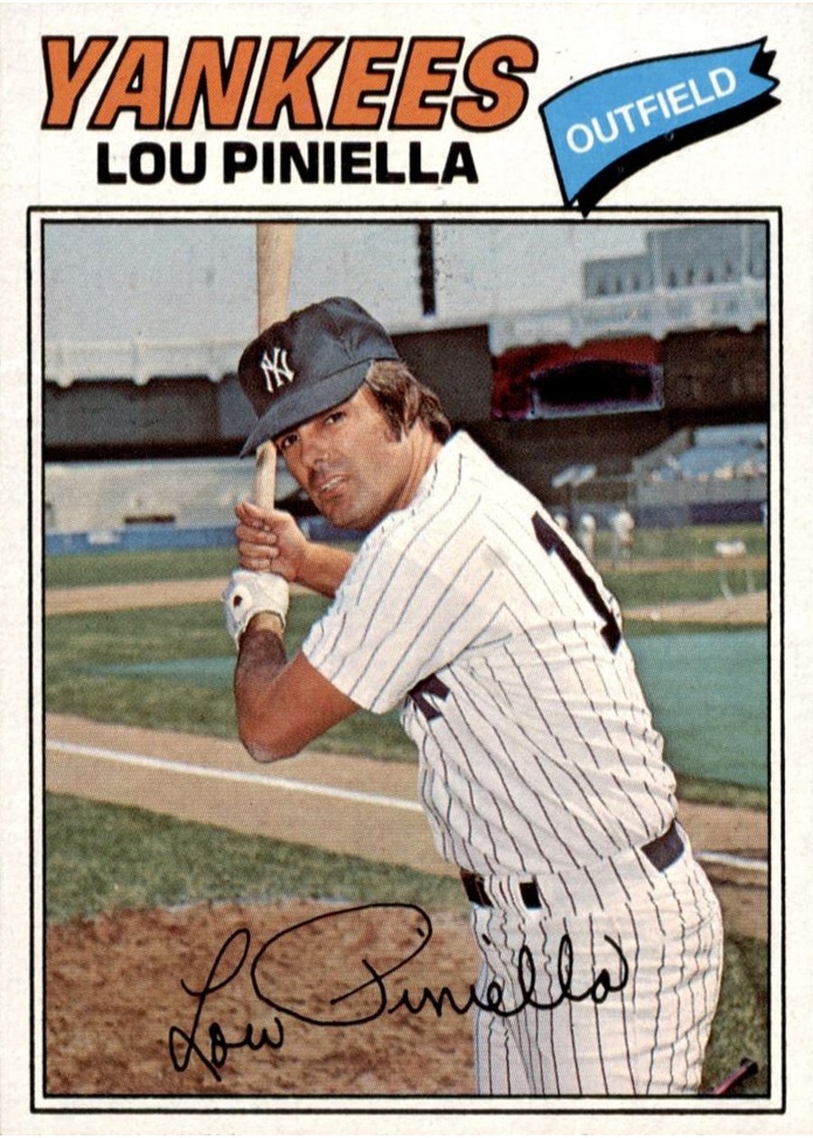 1977 Topps #96 Lou Piniella, New York Yankees