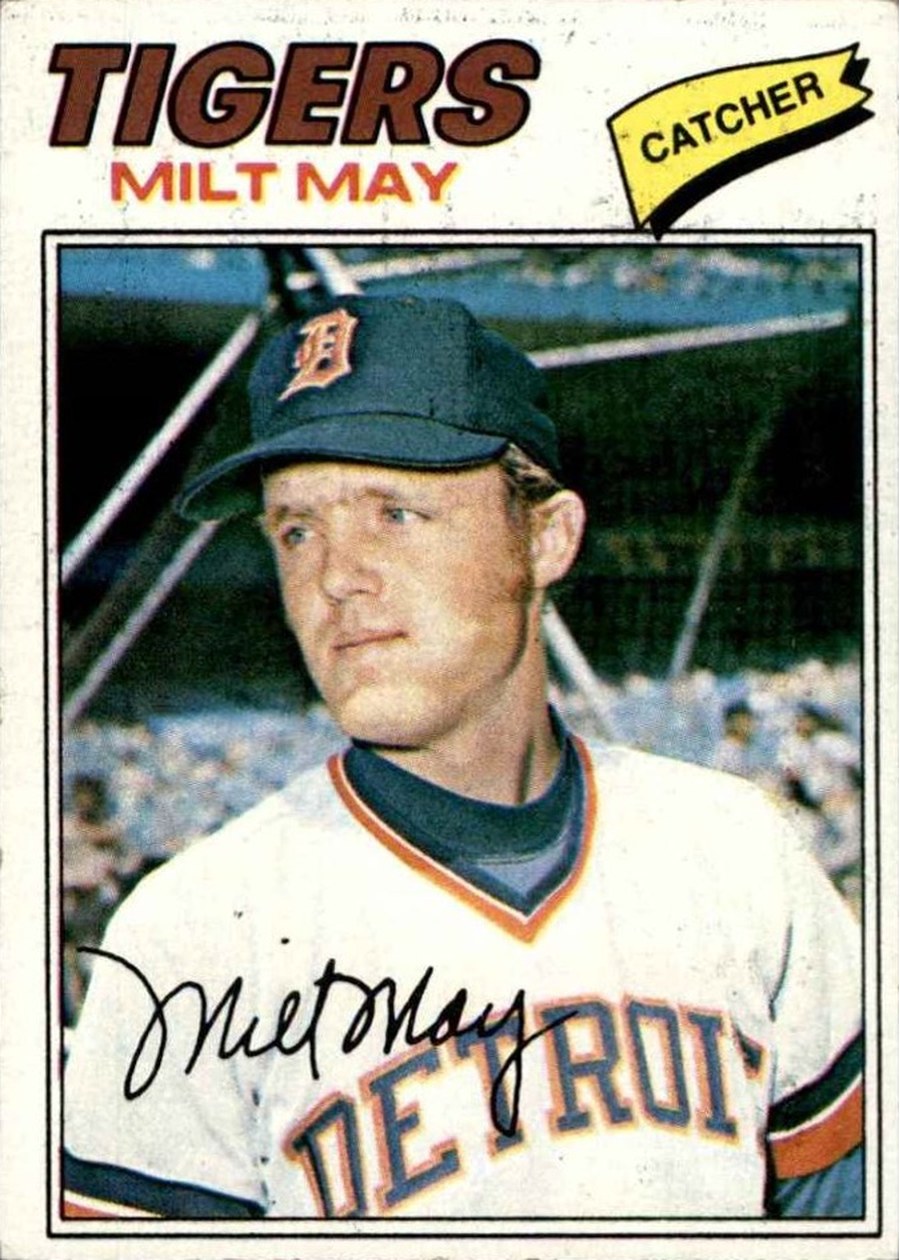 1977 Topps #98 Milt May, Detroit Tigers