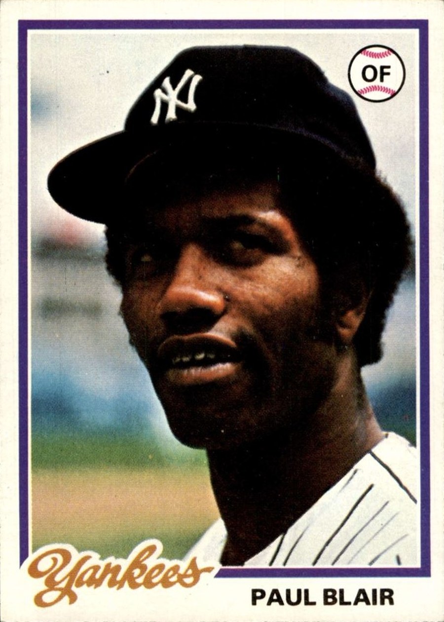 1978 Topps #114 Paul Blair, New York Yankees