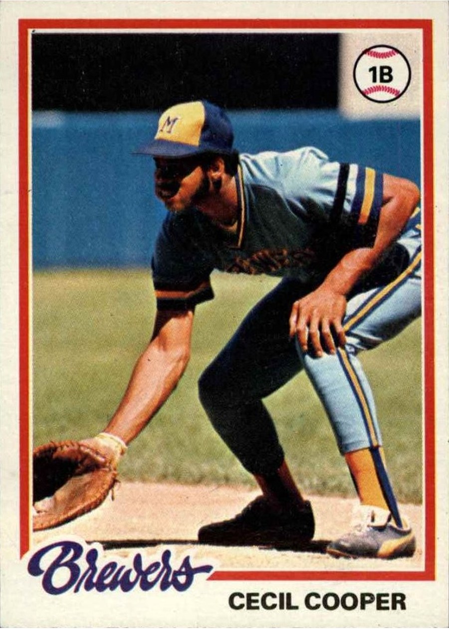 1978 Topps #154 Cecil Cooper, Milwaukee Brewers