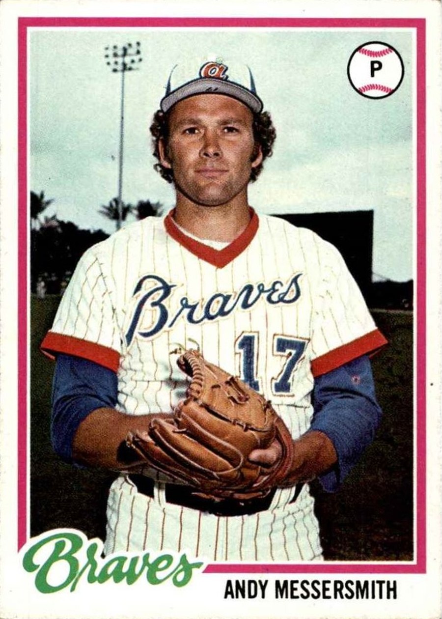 1978 Topps #156 Andy Messersmith, Atlanta Braves