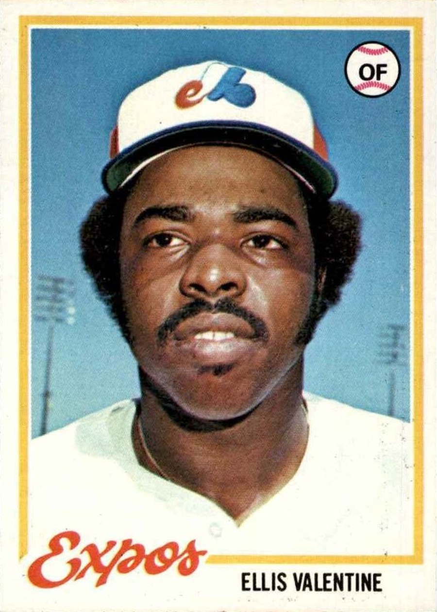 1978 Topps #185 Ellis Valentine, Montreal Expos