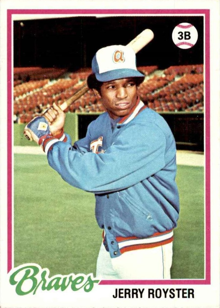 1978 Topps #187 Jerry Royster, Atlanta Braves