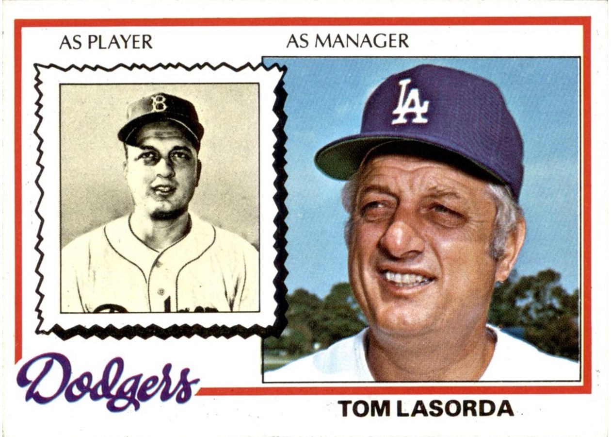 1978 Topps #189 Tom Lasorda, Los Angeles Dodgers