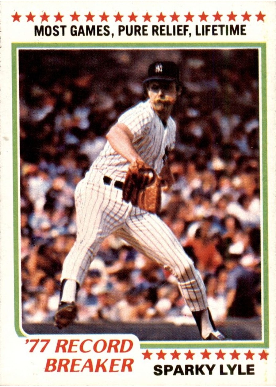 1978 Topps #2 Sparky Lyle, New York Yankees