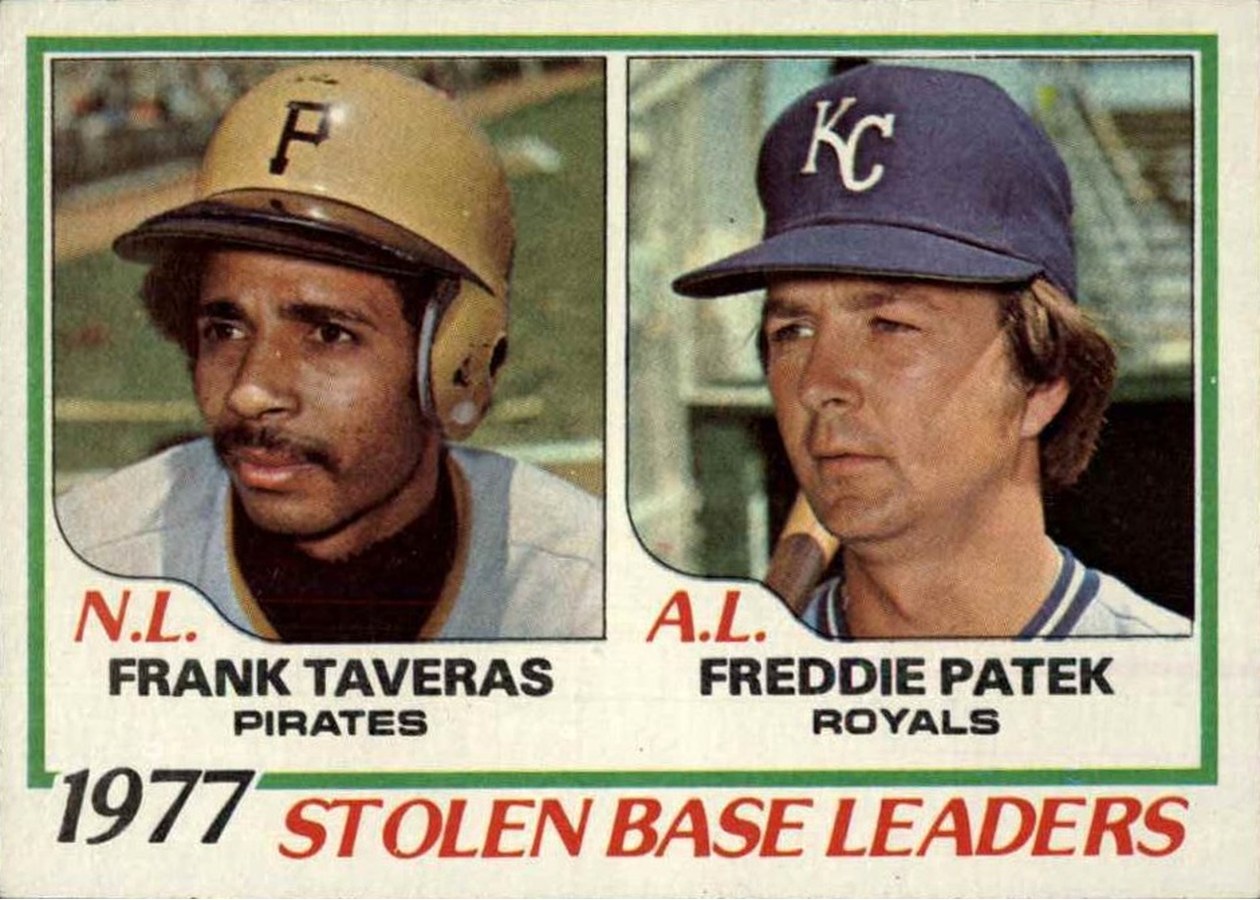 1978 Topps #204 1977 Stolen Base Leaders, Pittsburgh Pirates / Kansas City Royals