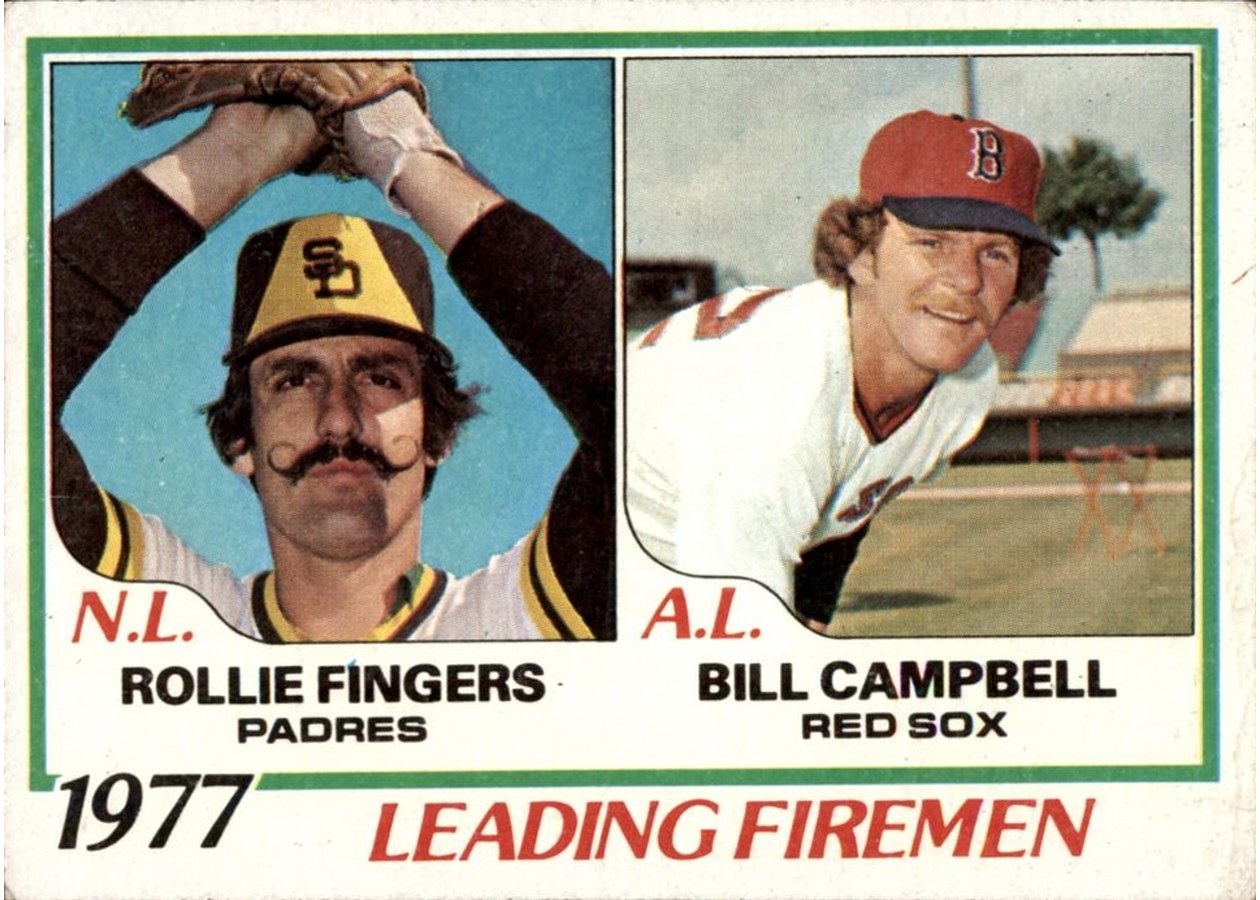 1978 Topps #208 1977 Leading Firemen, San Diego Padres / Boston Red Sox