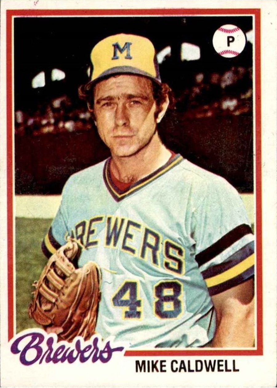 1978 Topps #212 Mike Caldwell, Milwaukee Brewers