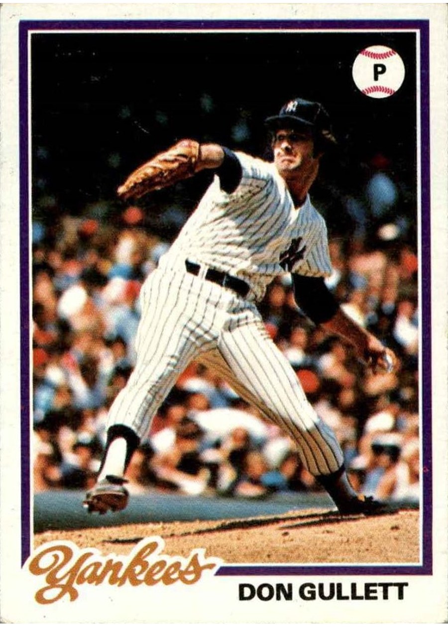 1978 Topps #225 Don Gullett, New York Yankees