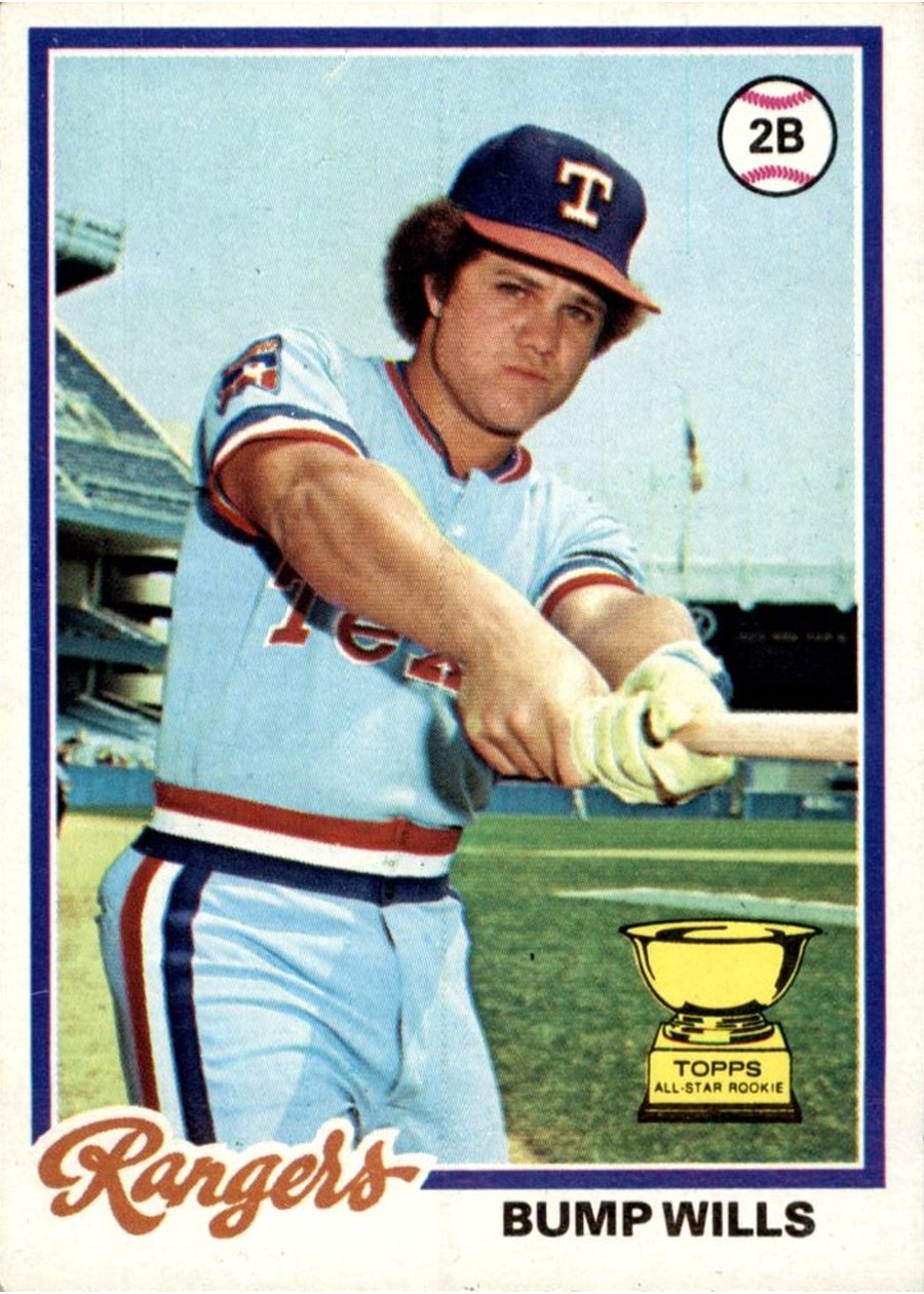 1978 Topps #23 Bump Wills, Texas Rangers
