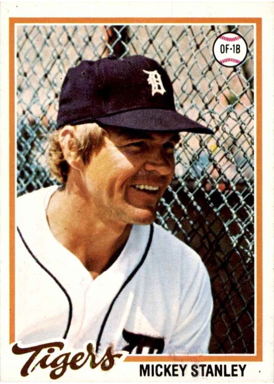 1978 Topps #232 Mickey Stanley, Detroit Tigers