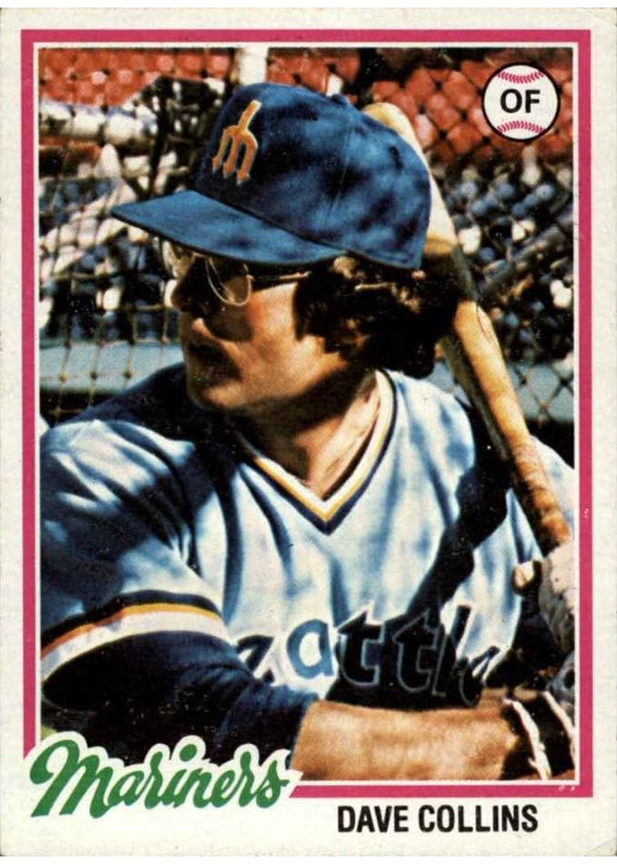 1978 Topps #254 Dave Collins, Seattle Mariners