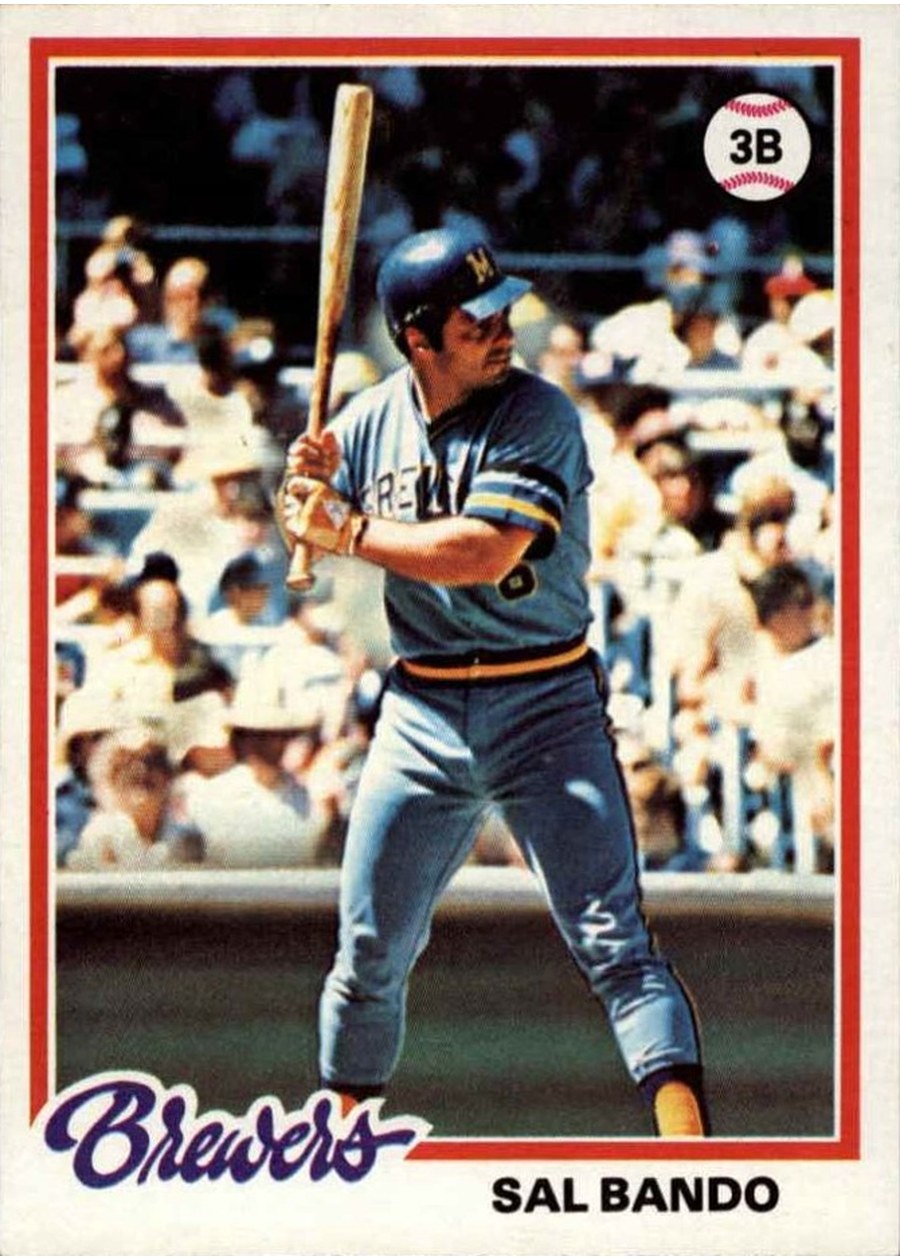 1978 Topps #265 Sal Bando, Milwaukee Brewers