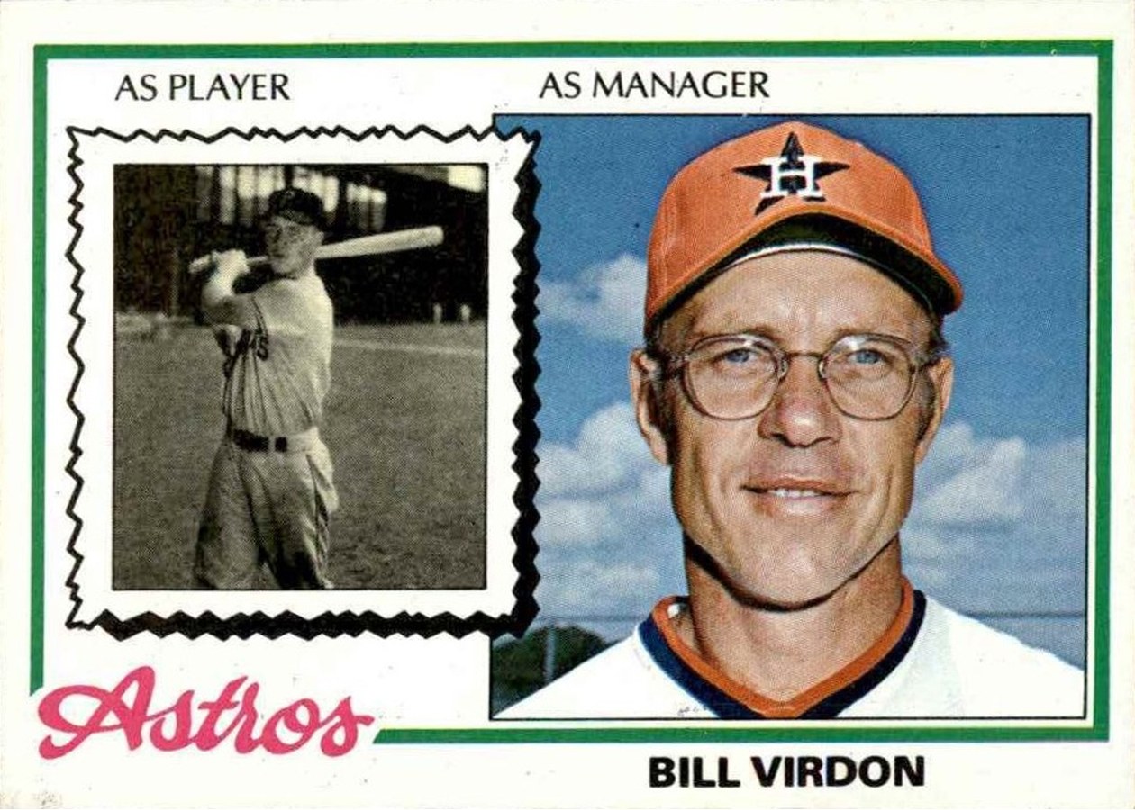 1978 Topps #279 Bill Virdon, Houston Astros
