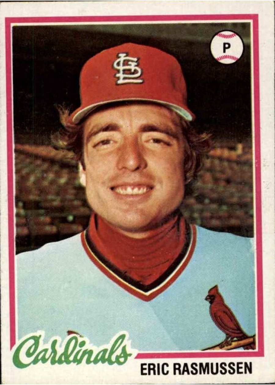 1978 Topps #281 Eric Rasmussen, St. Louis Cardinals