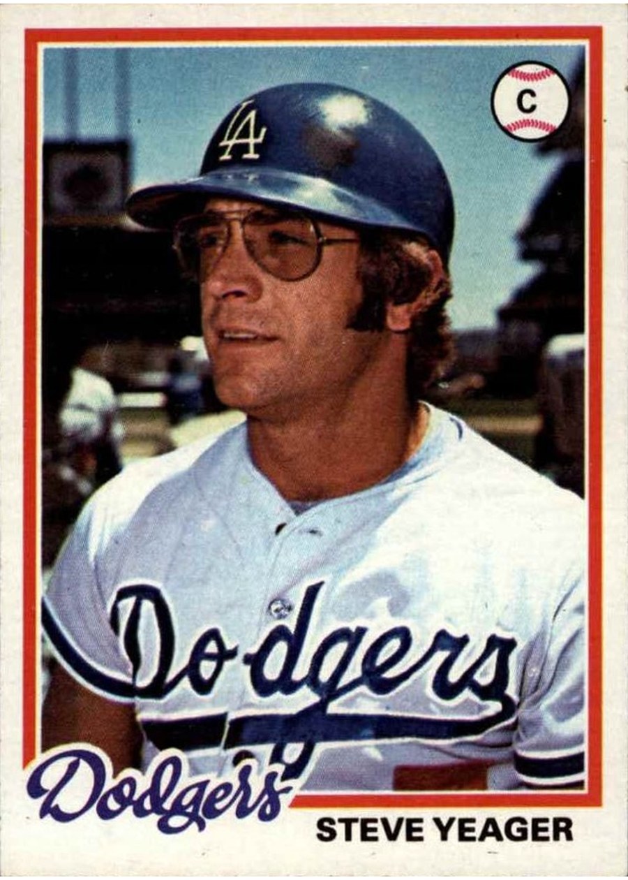1978 Topps #285 Steve Yeager, Los Angeles Dodgers
