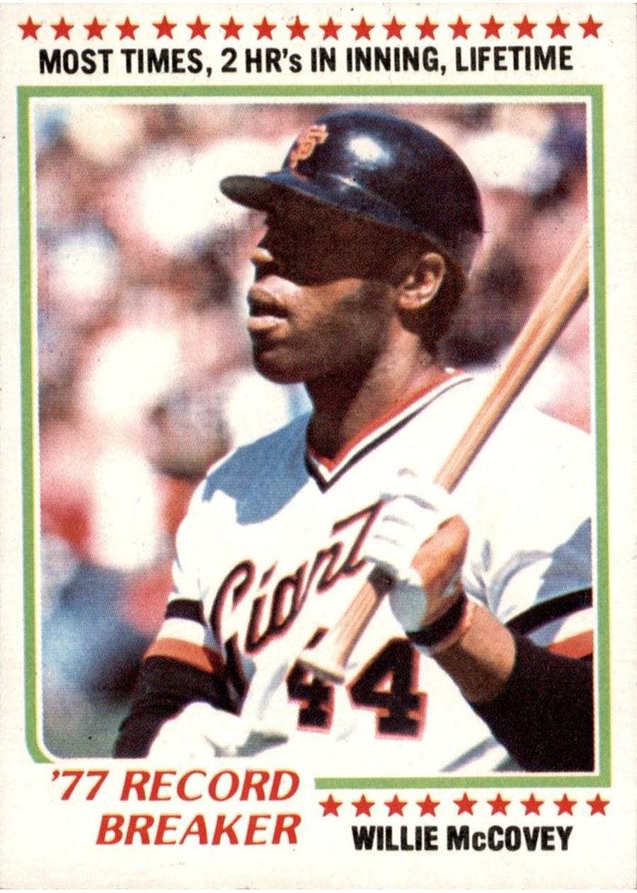 1978 Topps #3 Willie McCovey, San Francisco Giants