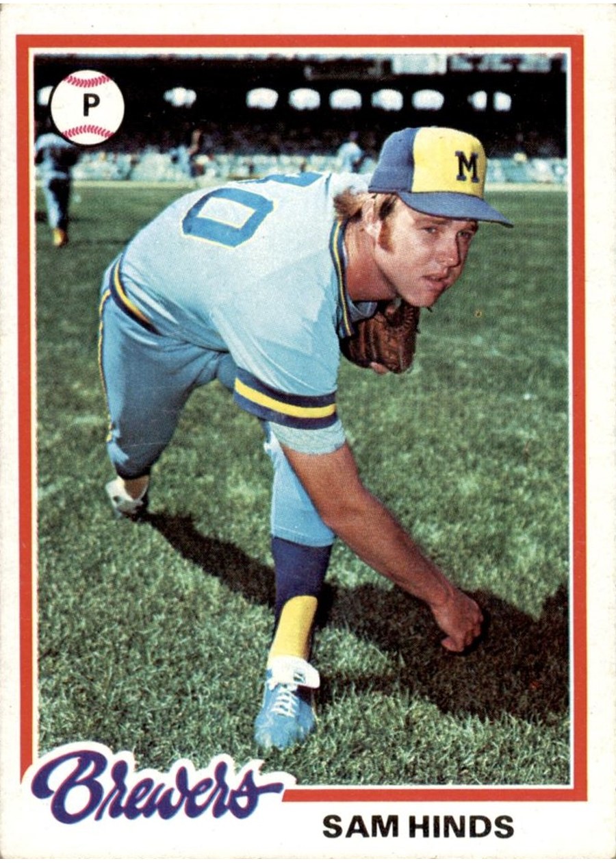 1978 Topps #303 Sam Hinds, Milwaukee Brewers